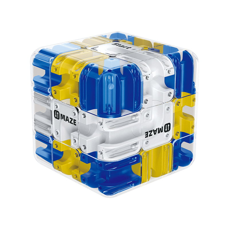 Голям 3D пъзел-куб Лабиринт 🧩✨ – Завладяваща игра за трениране на мозъка за деца и възрастни 🧠