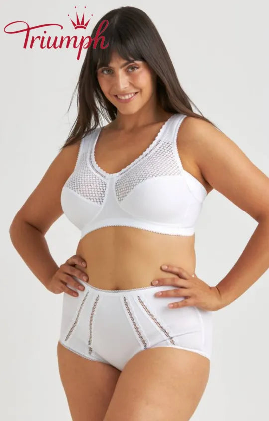 Triumph - Комплект от 3 части 🔥 Удобен дантелен сутиен с щампа