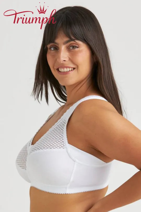 Triumph - Комплект от 3 части 🔥 Удобен дантелен сутиен с щампа