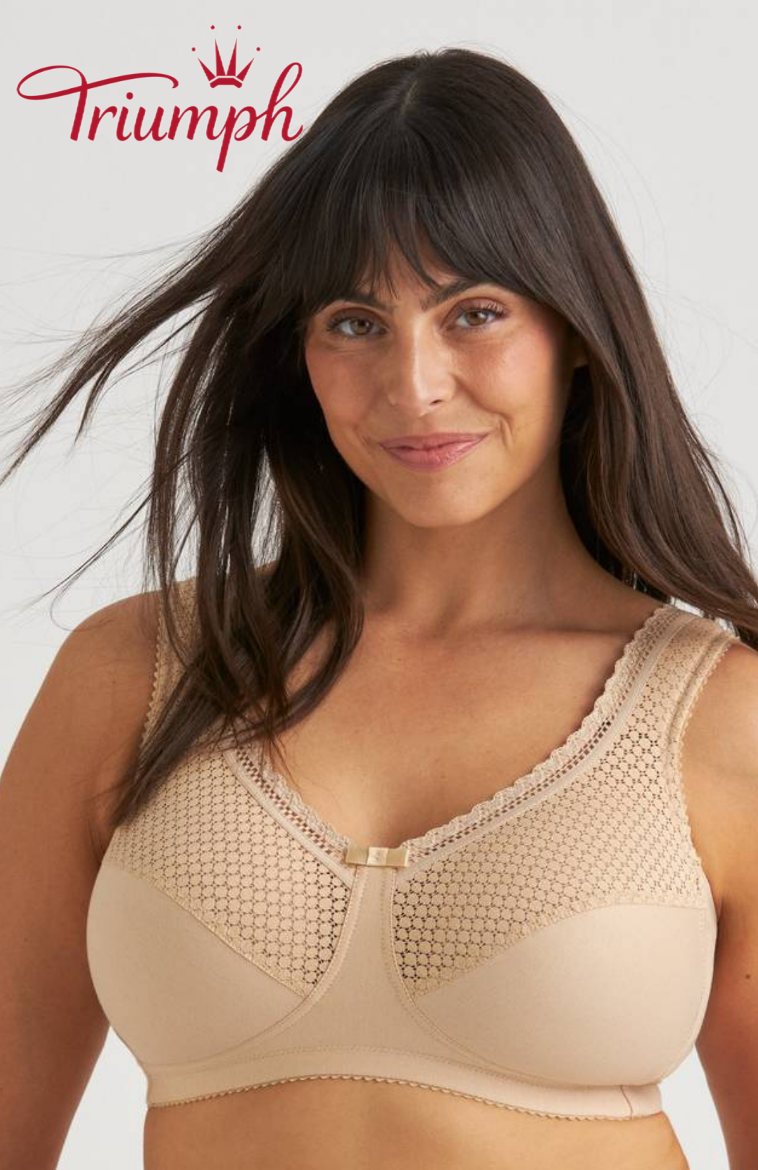 Triumph - Комплект от 4 части 🔥 Сутиен с принтирана комфортна дантела