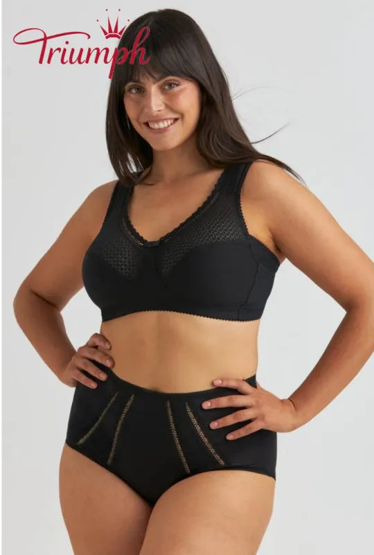 Triumph - Комплект от 3 части 🔥 Удобен дантелен сутиен с щампа