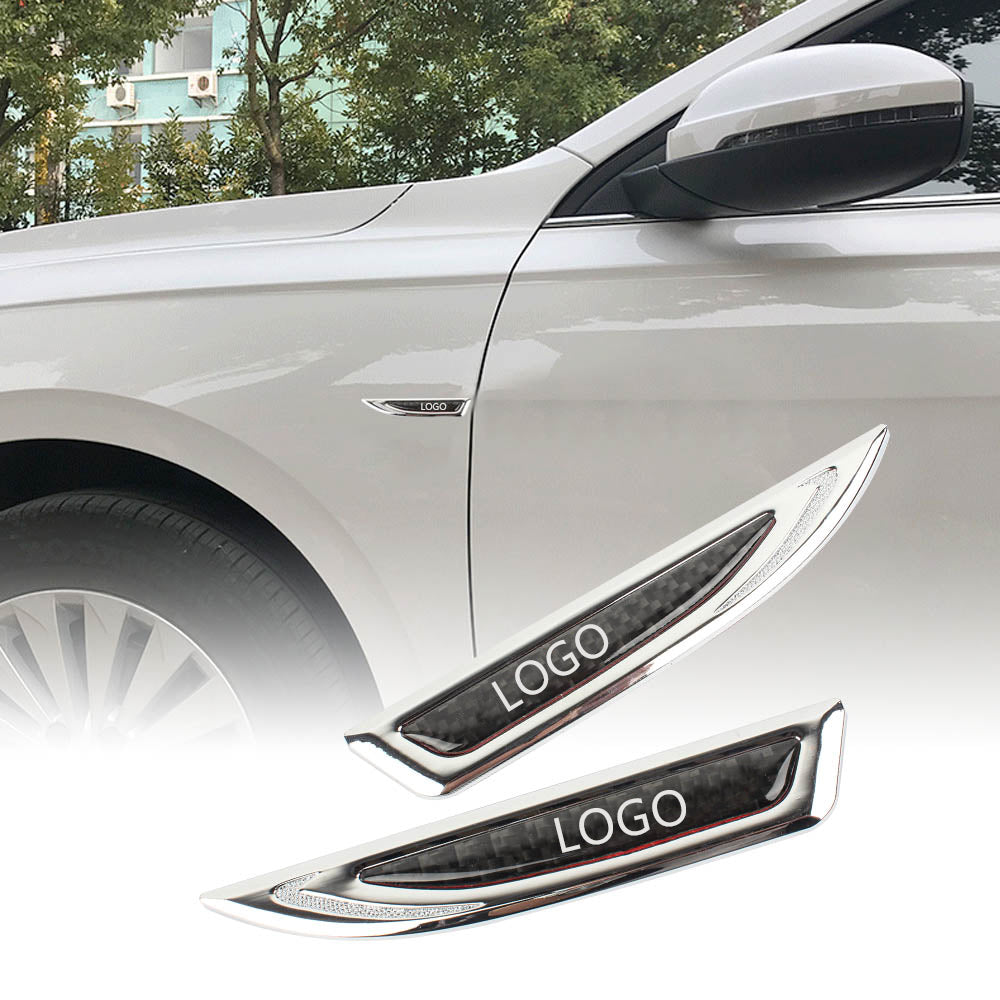 Универсална значка за кола с лого, персонализируем метален стикер за кола (2 бр.)