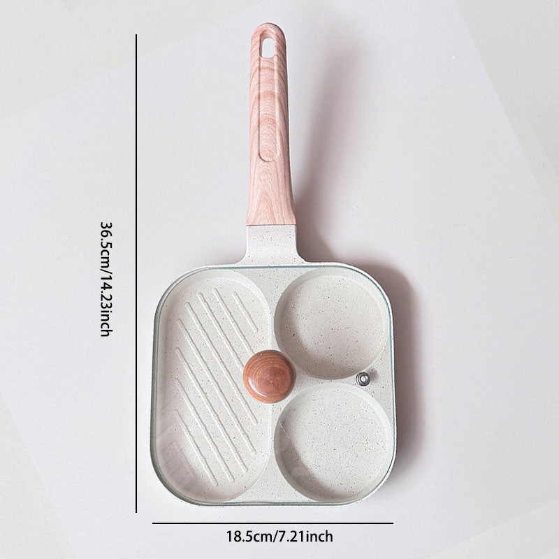 3-в-1 тиган за закуска – незалепващ, равномерно разпределящ топлината, пестящ време дизайн