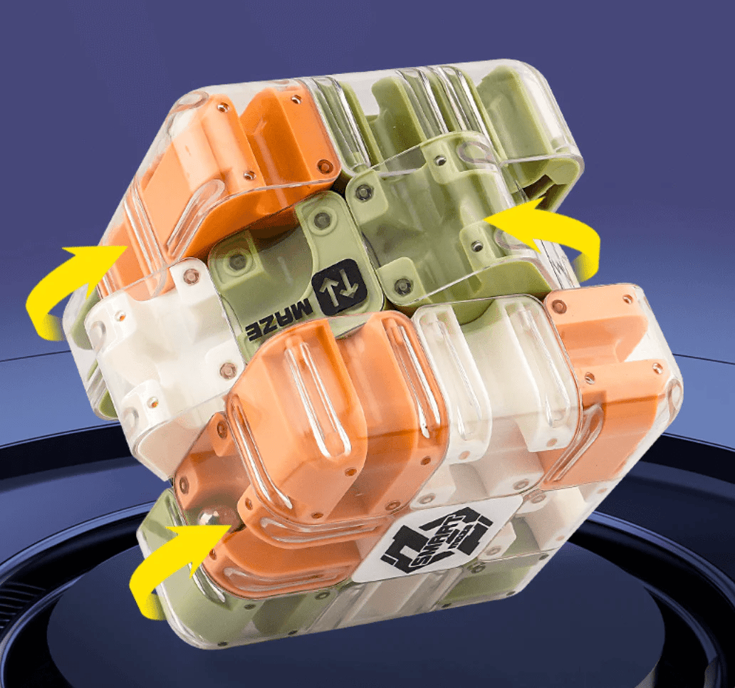 Голям 3D пъзел-куб Лабиринт 🧩✨ – Завладяваща игра за трениране на мозъка за деца и възрастни 🧠