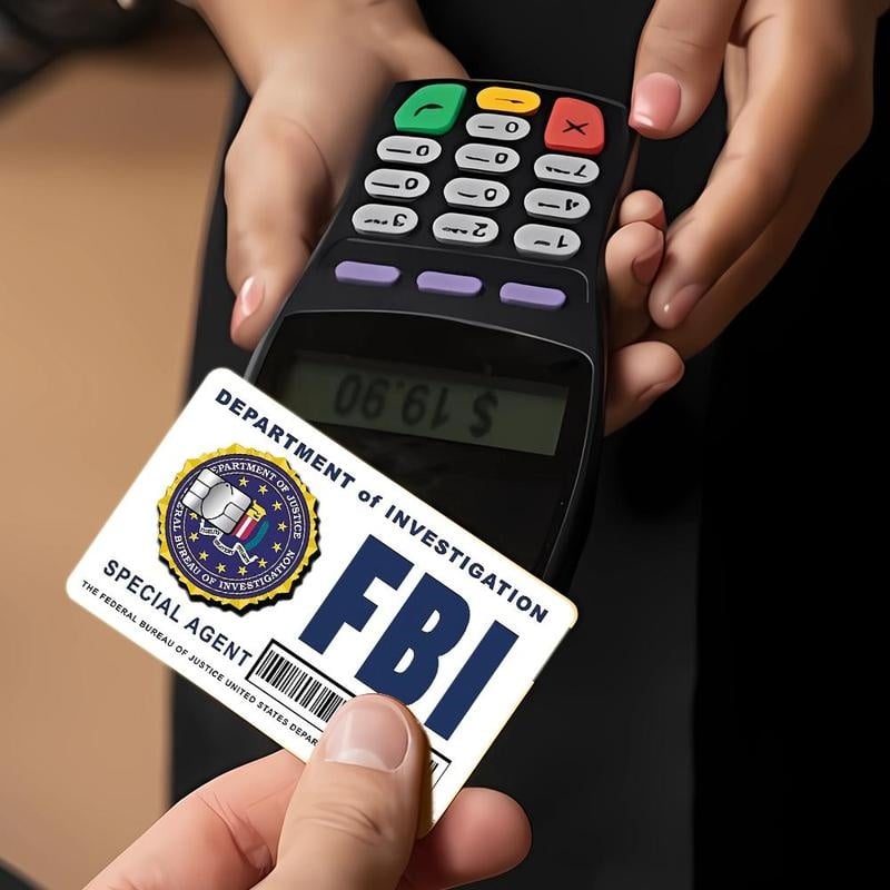 🔥Пакет с скинове за карти на таен агент: Дизайни на ФБР/ICE • Стикери за косплей и подаръци
