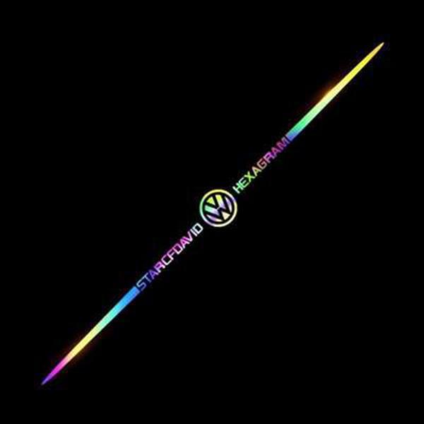 3D цветни лазерно отразяващи стикери за кола 4 бр.