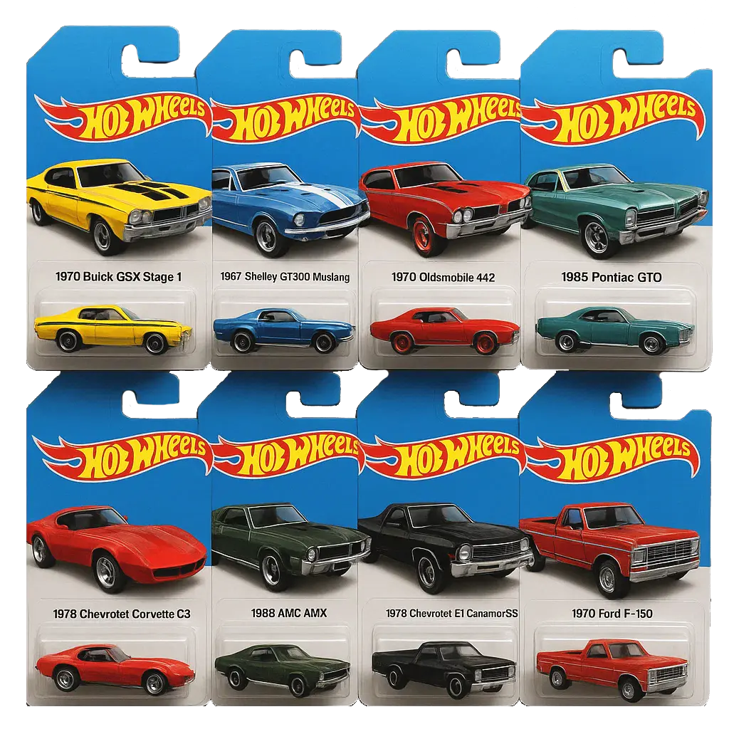 🔥Гореща разпродажба - 50% ОТСТЪПКА🔥 - 🚗Адвент календар с играчки колички Hot Wheels Muscle - 24 ДНИ 2025🎄