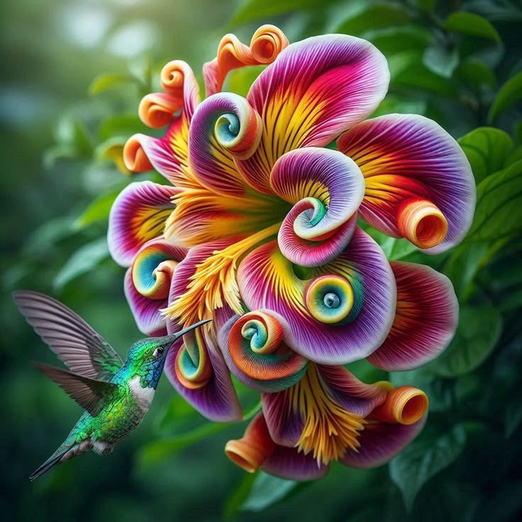 Семена на цвете Rainbow Swirl Spiral – рядко цвете