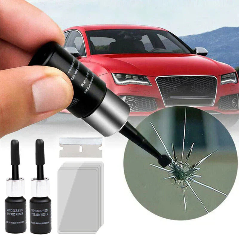🔥Комплект за ремонт на пукнатини и изчезнали стъкла (нова формула)