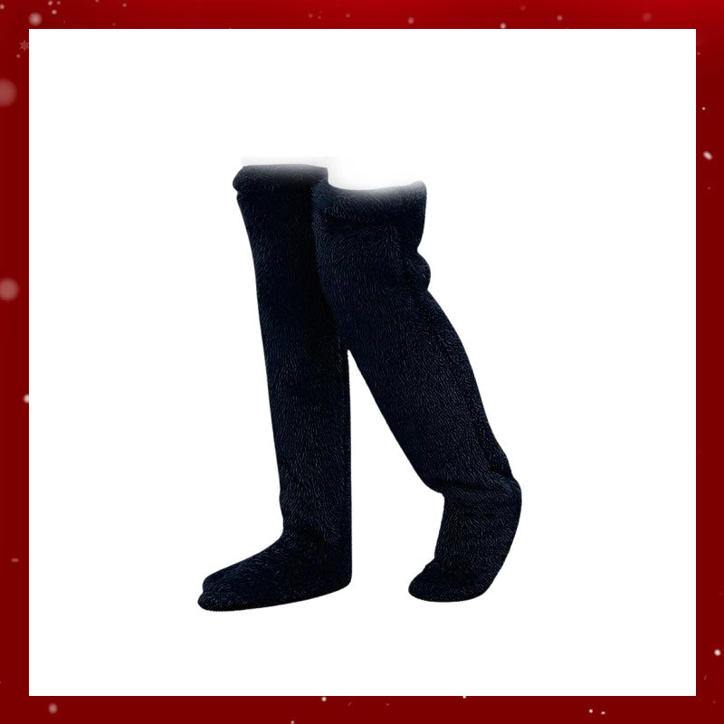 Чорапи до коляното от гъши пух за Коледа