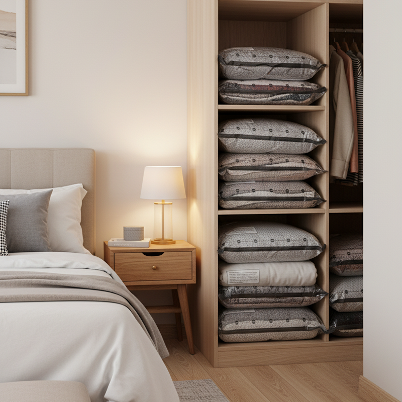 💪🌬️ Пътни чанти за вакуумно съхранение и комплект преносими помпи 👕✨