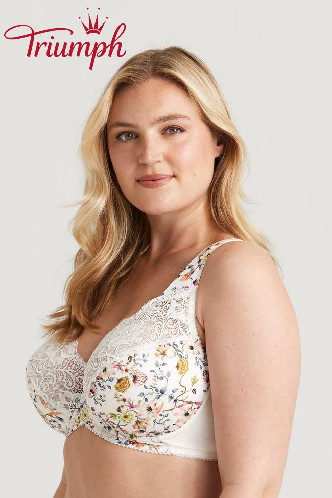 Сутиен от 3 части Triumph®💖 от дантела с флорална бродерия