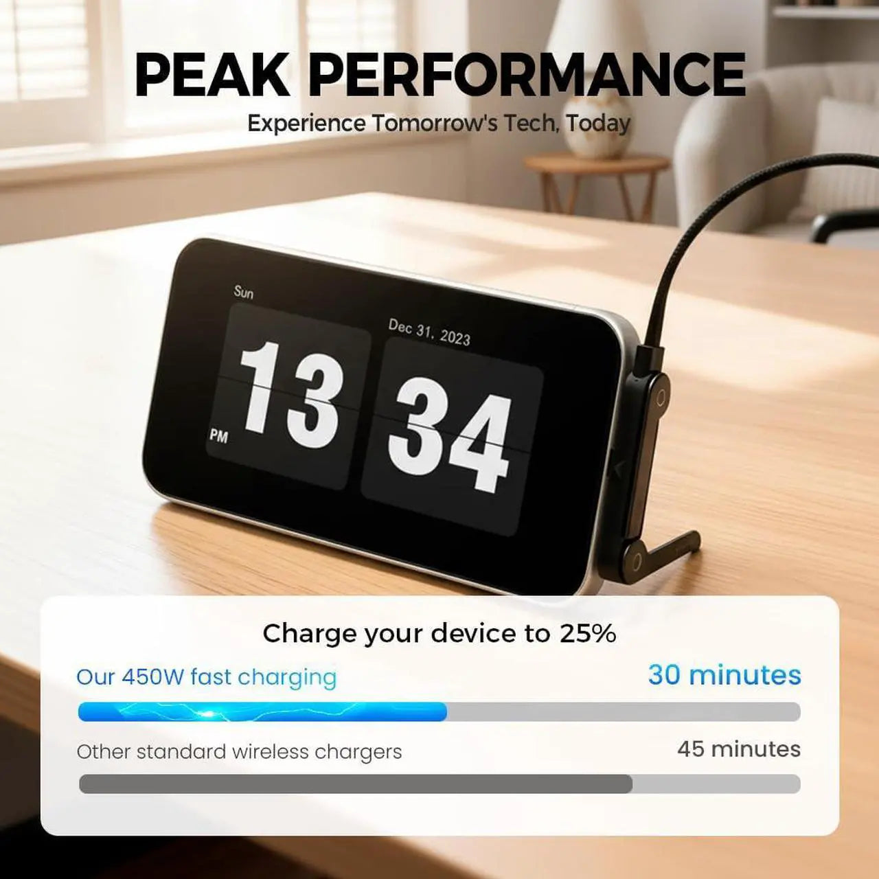 📱 240W плетен кабел за бързо зареждане с вградена стойка за телефон - Нов сгъваем издръжлив USB-C Type-C кабел 2026 (2 броя)