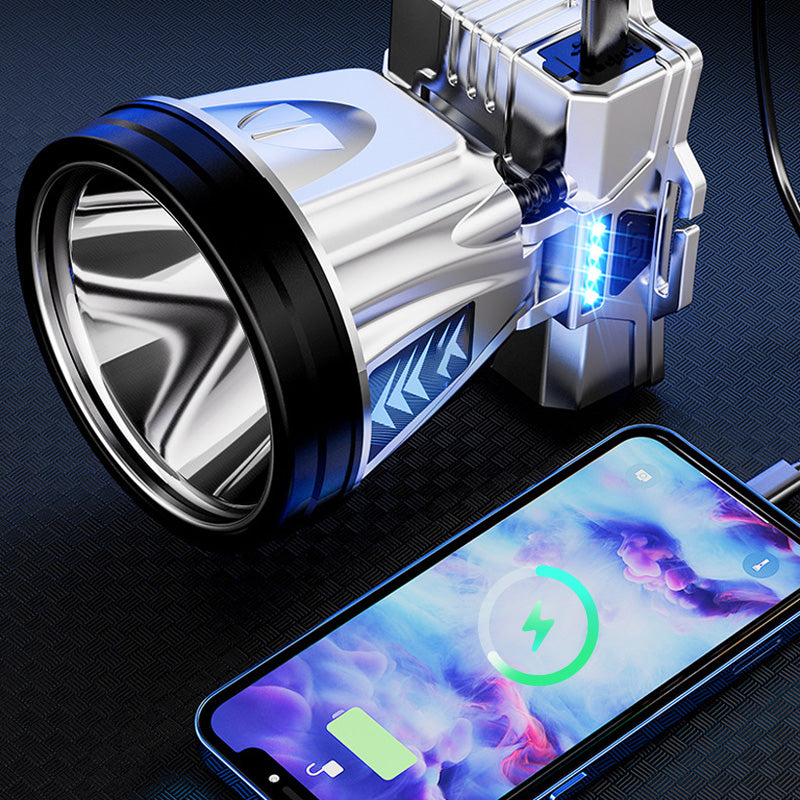 Супер ярък акумулаторен челник с висока мощност