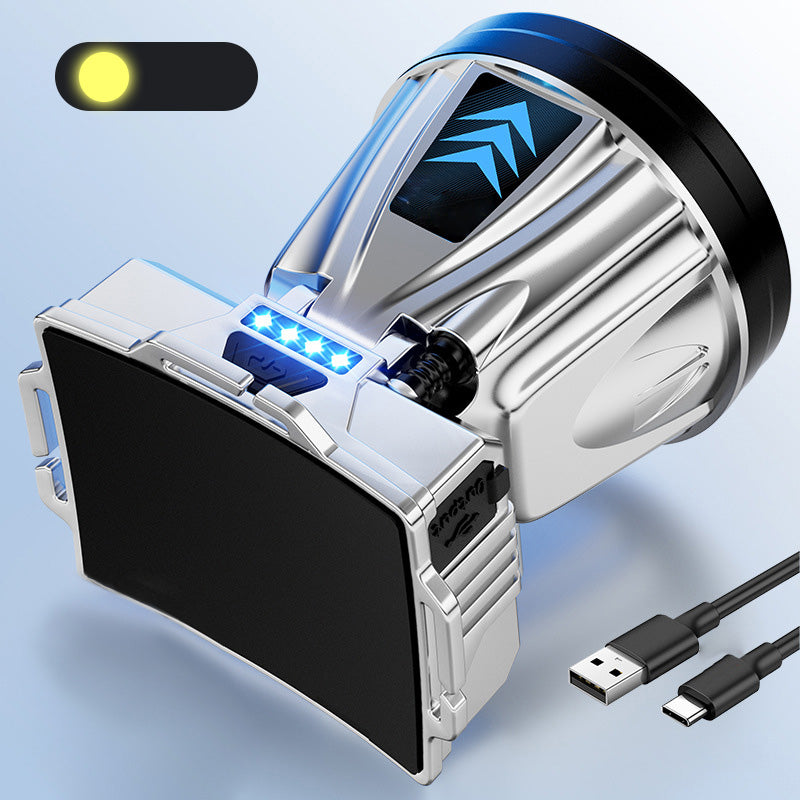 Супер ярък акумулаторен челник с висока мощност