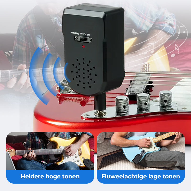 🎸Mini hordozható elektromos gitár erősítő készlet