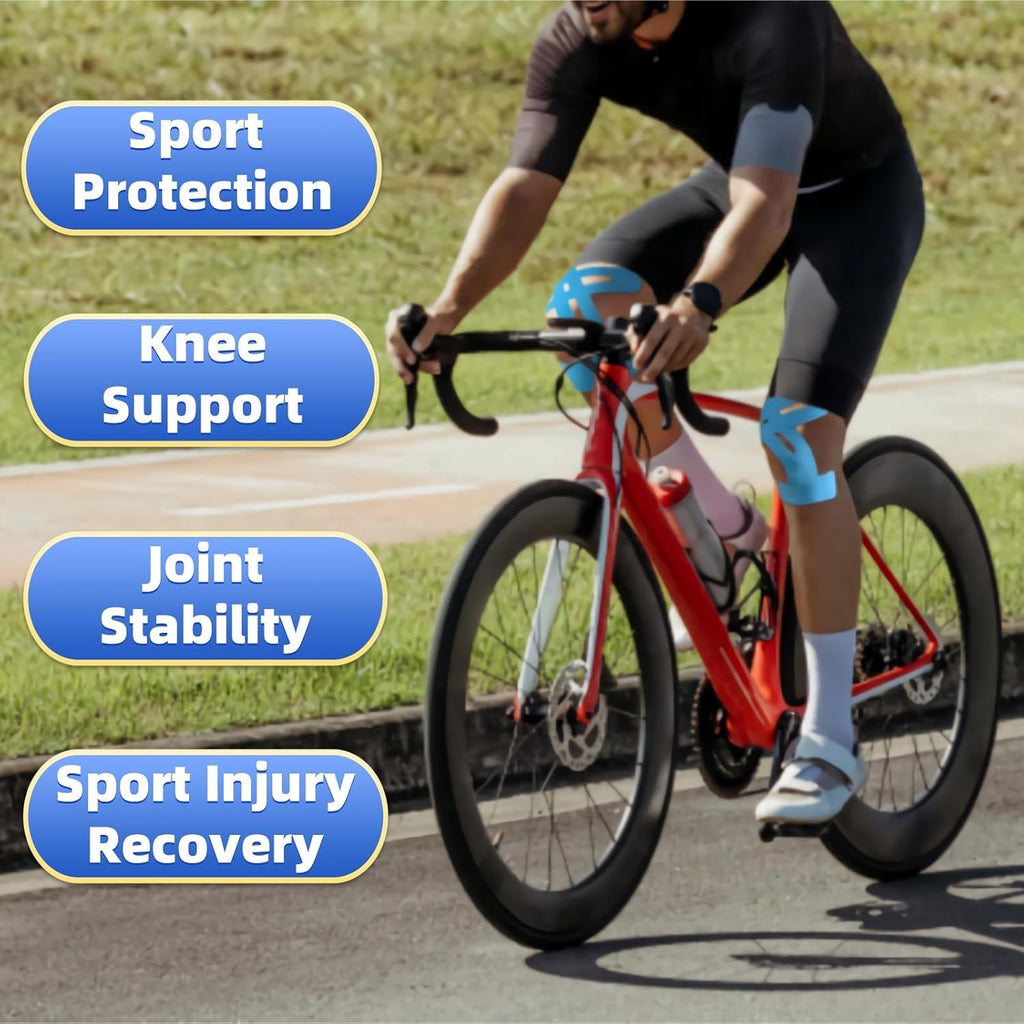 🎁50% ОТСТЪПКА - Предварително изрязана кинезиологична лента за коляно