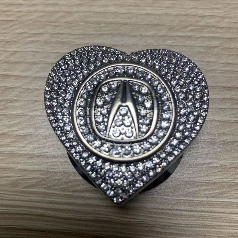 Гореща разпродажба 2025 г.🔥Защитен калъф за стартиране с един бутон във формата на сърце, инкрустиран с диаманти