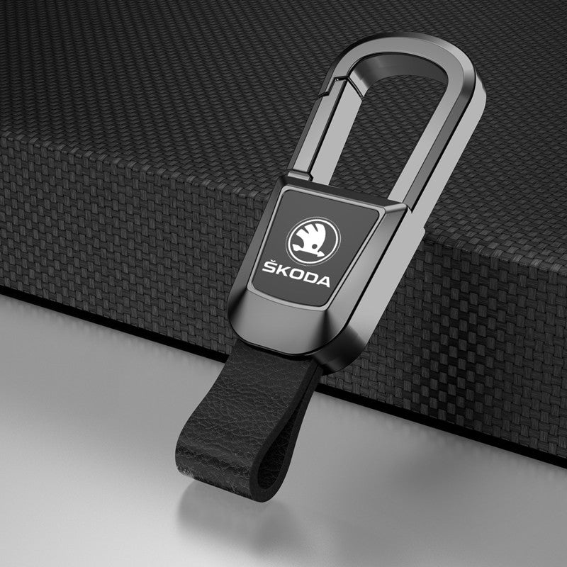 🎉Висококачествен ключодържател за кола от естествена кожа