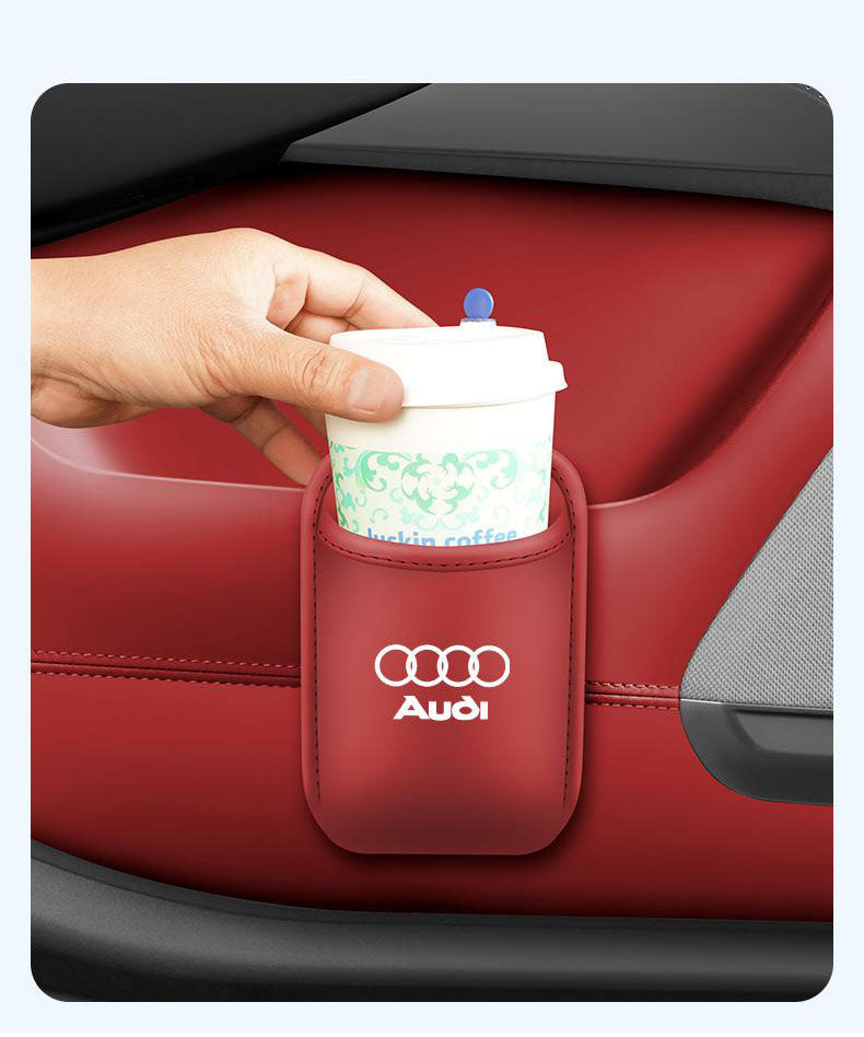 Кожен органайзер за чаши за кола