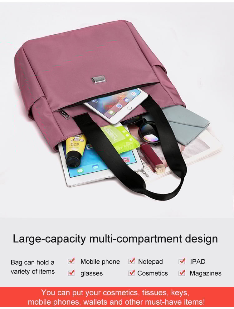 🔥Водоустойчива найлонова чанта за през рамо с голям капацитет и множество джобове👜