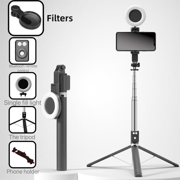 📢📢 50% ОТСТЪПКА!! ⏰ 🔥 Нов 6-в-1 Bluetooth селфи стик