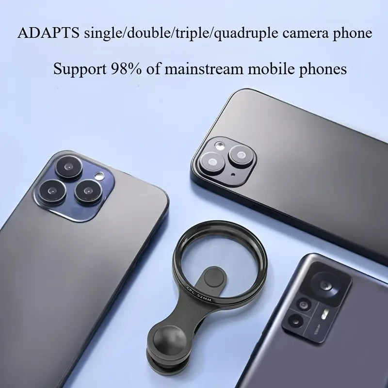 Heysliy 52mm CPL филтър за телефон с клипс