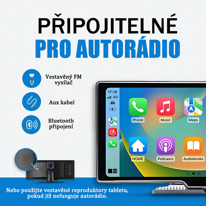 Autós táblagép intelligens audio- és videorendszere (Pro MaxTM 2025-ös modell).