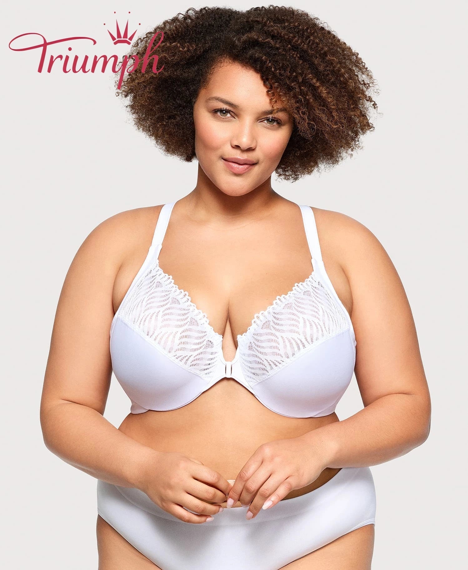 Triumph - (4 бр.) - 💖Сутиен с Т-образно деколте и закопчаване отпред