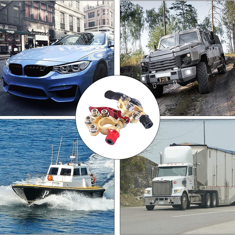 Бързо освобождаващ се конектор за автомобилен акумулатор с удебелена месингова глава