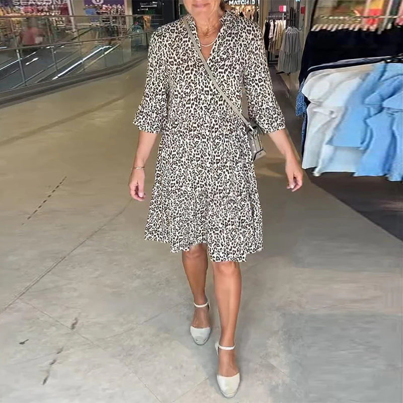 Рокля с леопардов принт