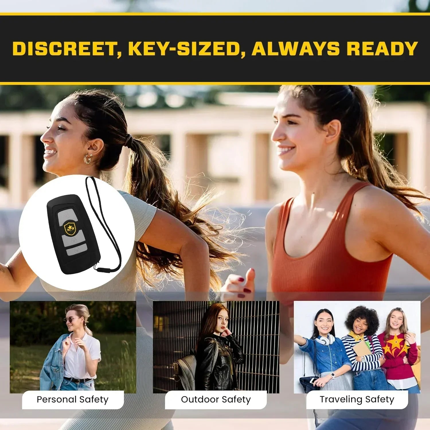 🔥 ⚡️ VOLTIC V77 3 в 1 електрошоков пистолет, фенерче и ключодържател за кола с аларма