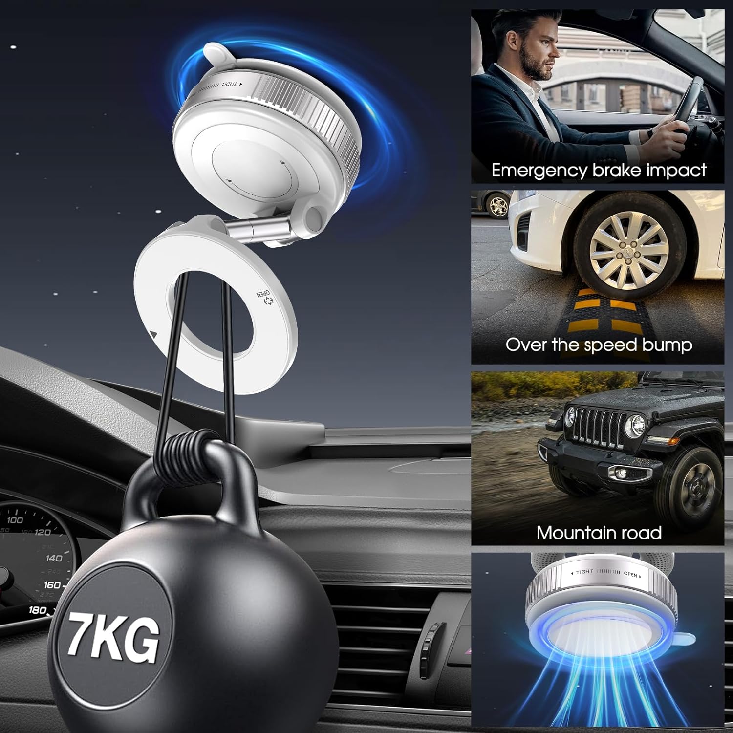 Вакуумни магнитни държачи за телефони Woyuosn за кола