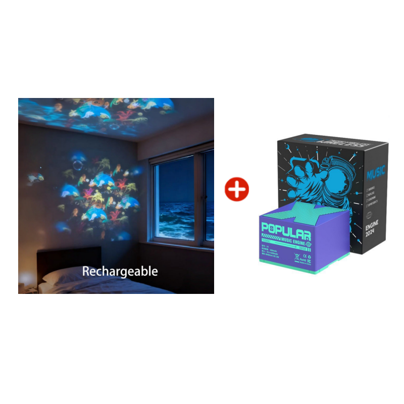 ✨Динамично въртяща се LED лампа за проектори