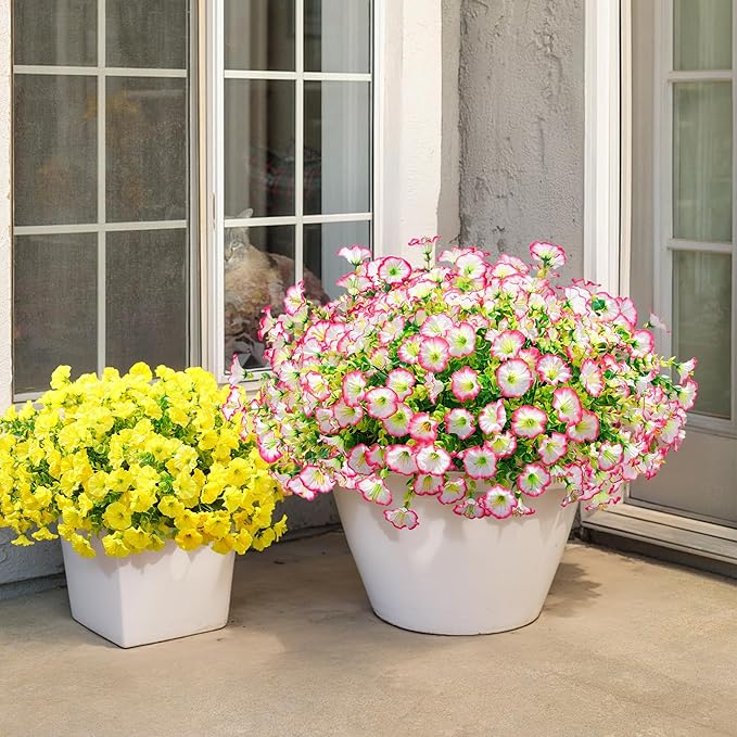 💥Подобрен материал с най-високо качество 🌸Устойчива на UV лъчи и неизбеляваща поветица (без саксия)