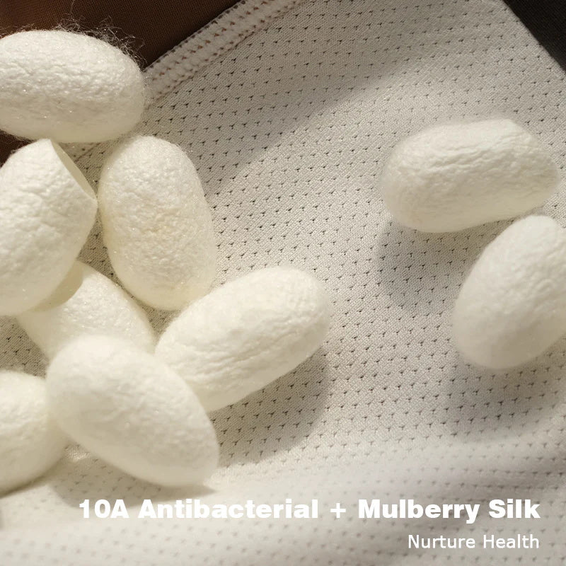 (3 бр.) Елегантно мъжко бельо от коприна Ice Silk от Mulberry Silk Антимикробни мъжки боксерки