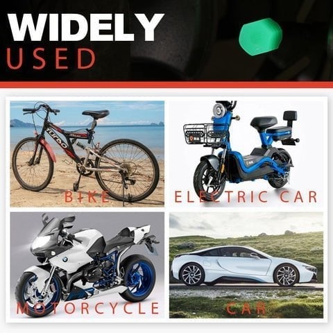 ФЛУОРЕСЦЕНТНИ КАПАЧКИ ЗА ВЕНТИЛИ НА ГУМИ