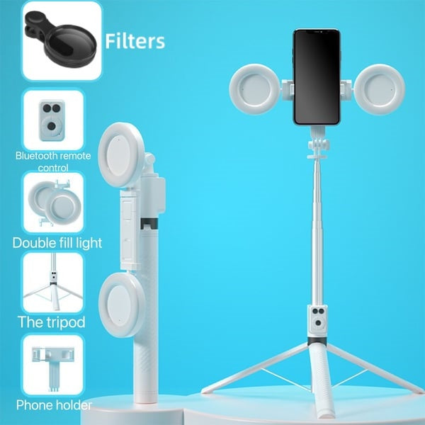 📢📢 50% ОТСТЪПКА!! ⏰ 🔥 Нов 6-в-1 Bluetooth селфи стик