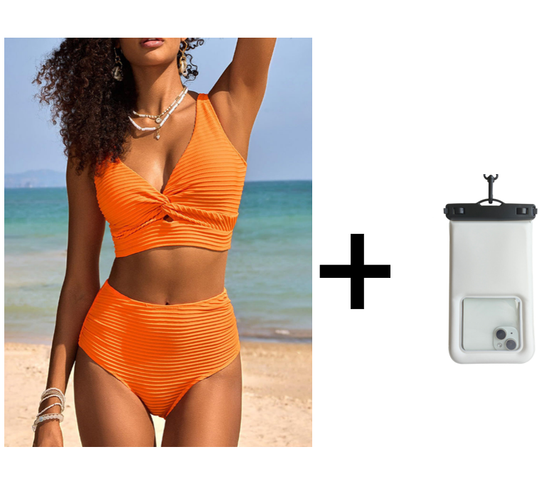 👙Комплект бикини с висока талия