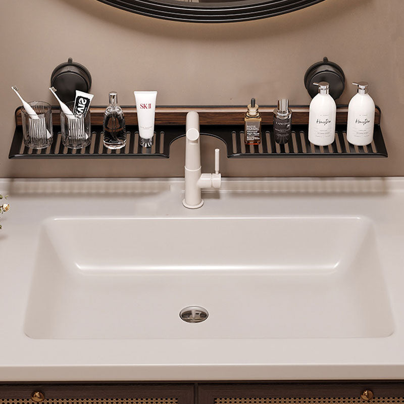 Алуминиева дръжка за кран от орех, без необходимост от пробиване: куха канализация, здрава и издръжлива