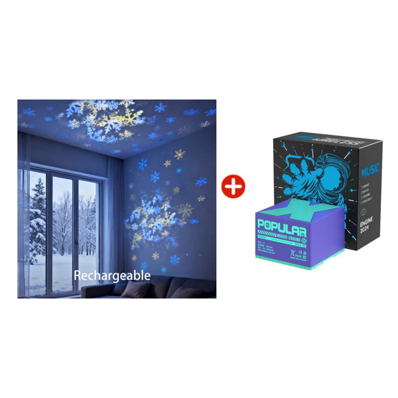✨Динамично въртяща се LED лампа за проектори