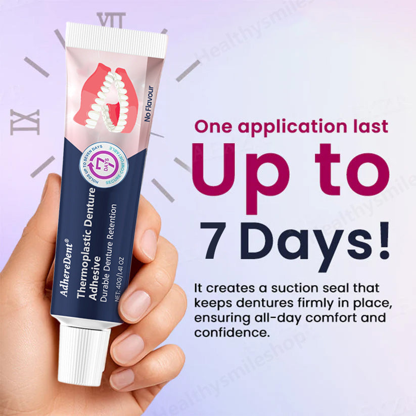 （🔥Купете 1, вземете 1 безплатно🔥）Термопластично лепило за протези AdhereDent, трайна фиксация на протези