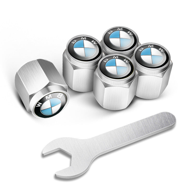 🔥Капачки за вентили за автомобилни гуми (5 бр. + 1 гаечен ключ)