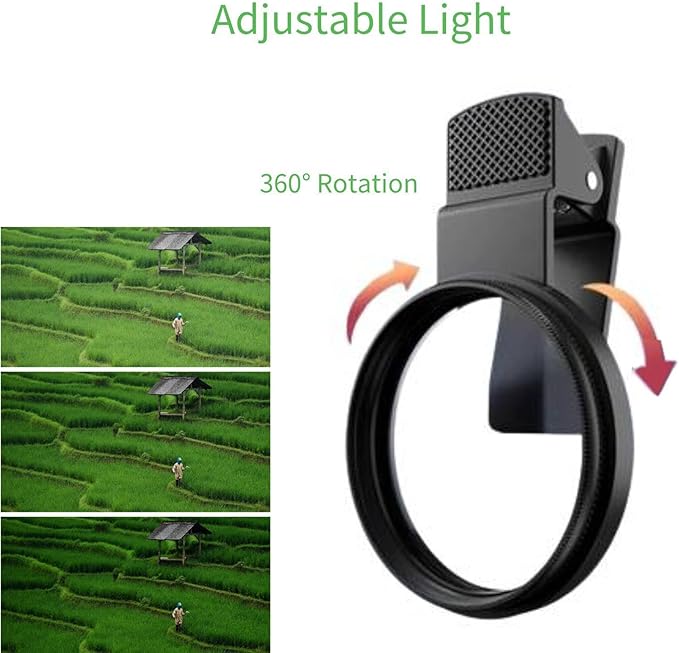 Heysliy 52mm CPL филтър за телефон с клипс