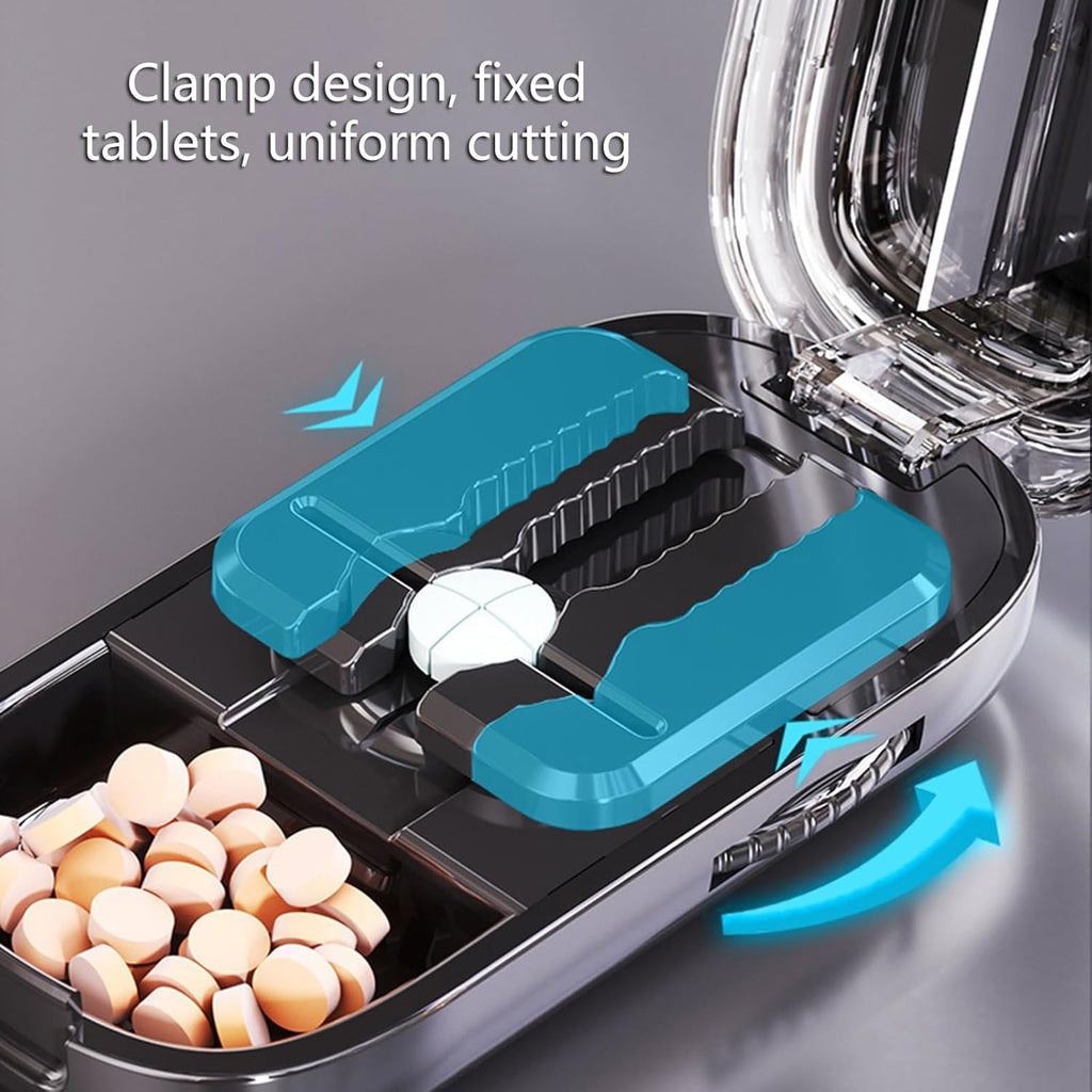 Многофункционална резачка за хапчета и кутия за съхранение