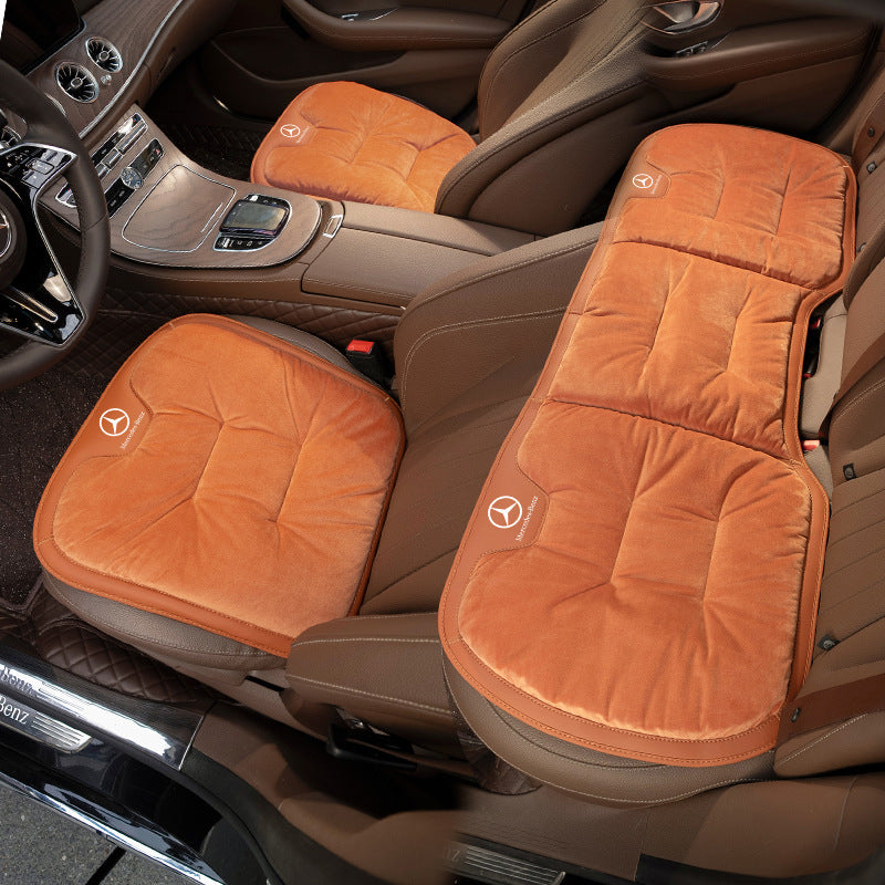 Къса плюшена възглавница за зимни столчета за кола