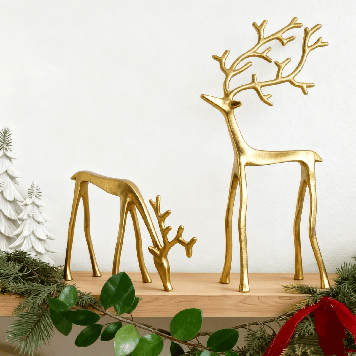 🎅Karácsonyi bestseller 🦌 Fekete rénszarvas figura, karácsonyi dekoráció