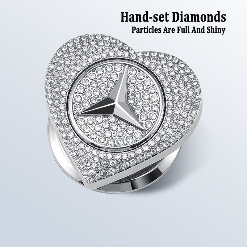 Гореща разпродажба 2025 г.🔥Защитен калъф за стартиране с един бутон във формата на сърце, инкрустиран с диаманти