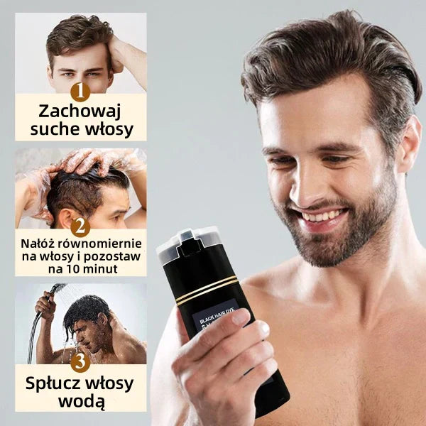 Шампоан за коса с незабавен боядисващ ефект - Брада и коса