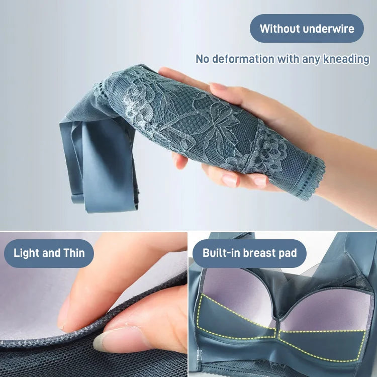 👙 Супер удобен и мек дамски дантелен сутиен без стоманен пръстен【✨1 + 1 безплатно】